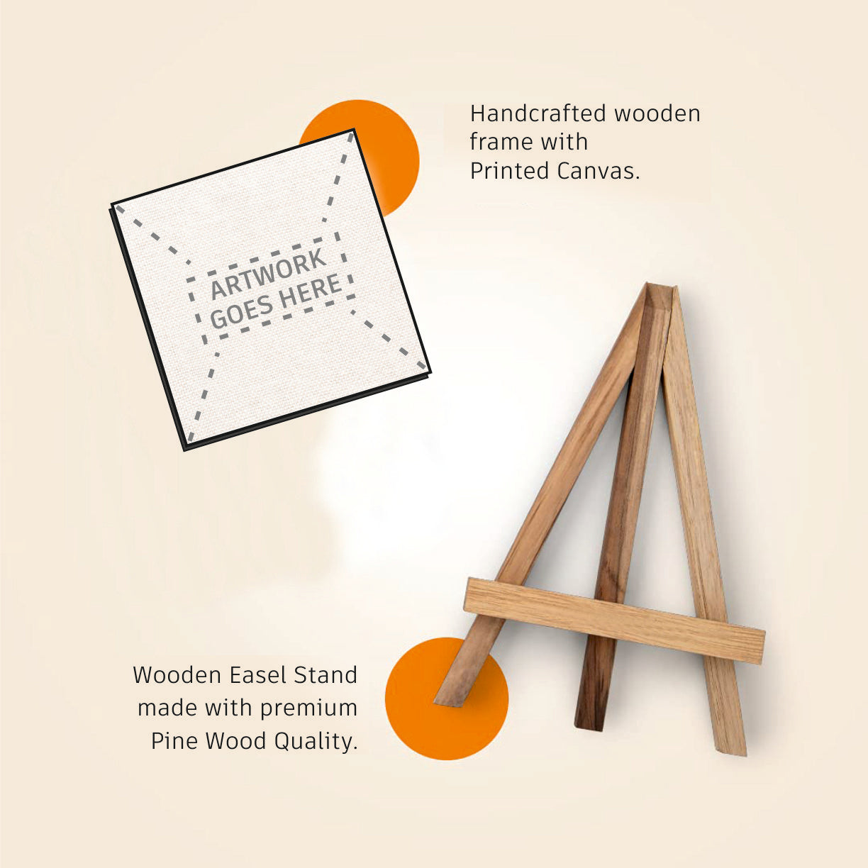 Table Decorative Showpiece (Combo of 3)| Always Believe in Yourself, Success & Build an Empire | Wooden Easel Stand with Motivational Quote for Office/Desk Decor/Home Decoration
