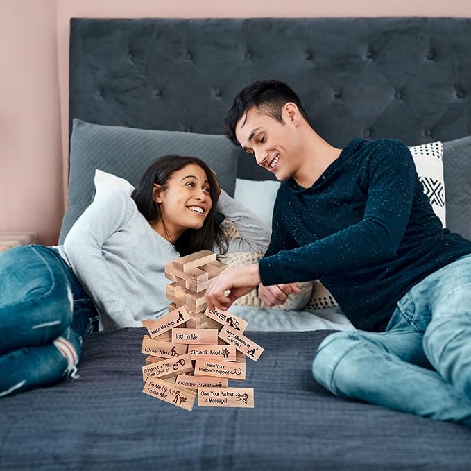 Naughty Jenga – Fun & Romantic Couples Game
