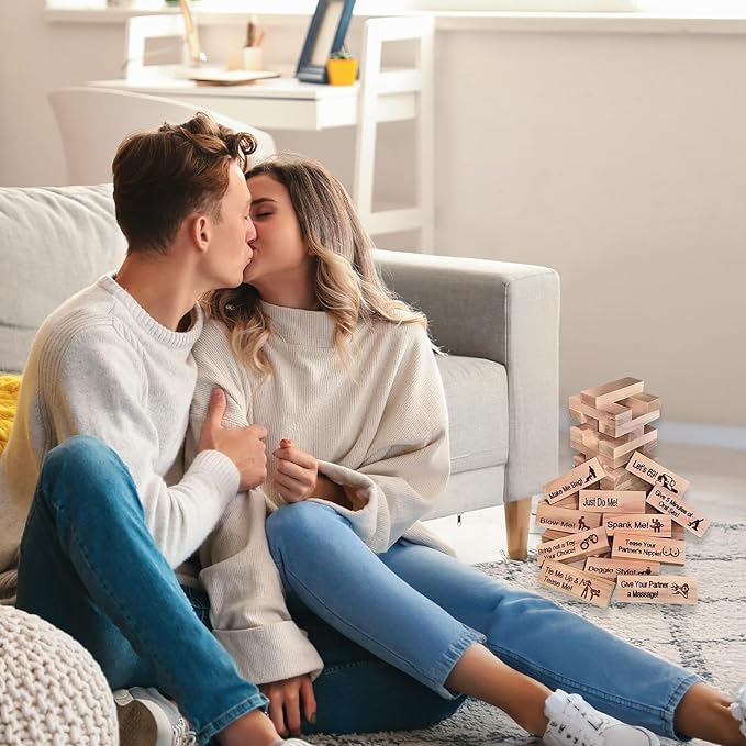 Naughty Jenga – Fun & Romantic Couples Game