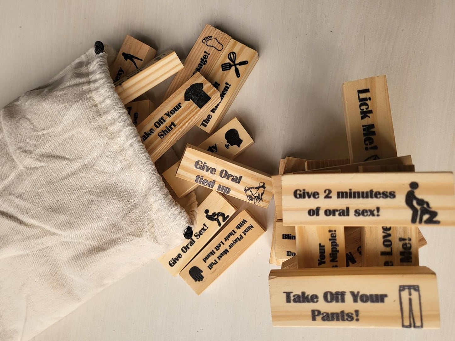 Naughty Jenga – Fun & Romantic Couples Game