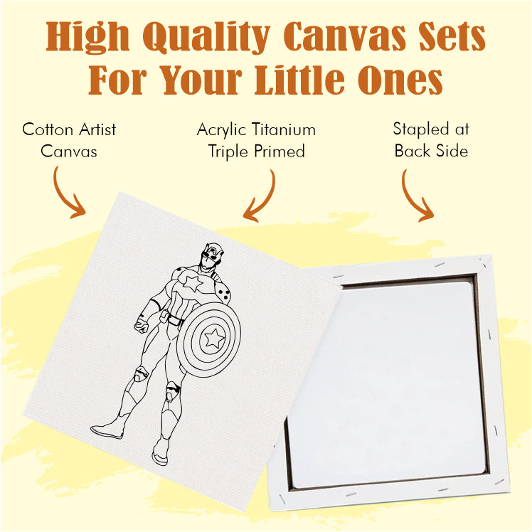 Super hero DIY Framed Canvas Base for Painting