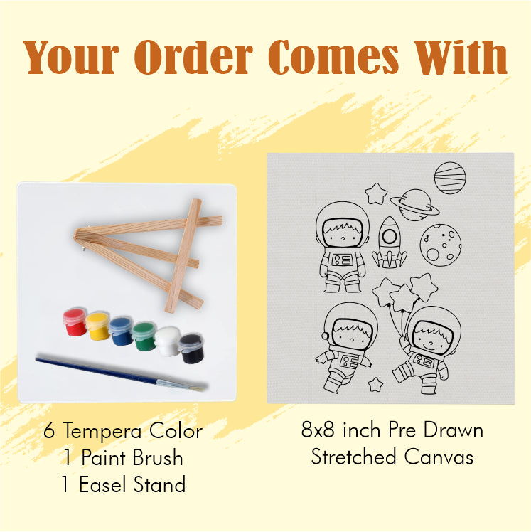 Astronauts DIY Framed Canvas Base for Painting