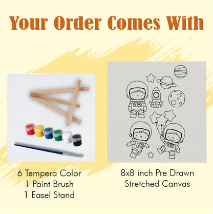 Astronauts DIY Framed Canvas Base for Painting