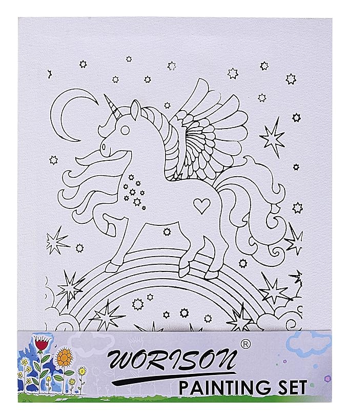 Unicorn DIY Framed Canvas Base for Painting