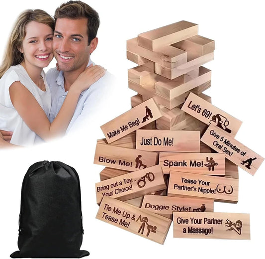 Naughty Jenga – Fun & Romantic Couples Game